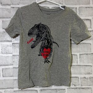 4/$20 George Gray T-Rex Graphic Kids valentines Tee, size 6 love bites